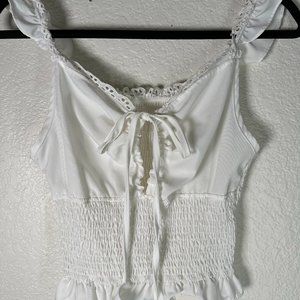 White Crop Top Size M